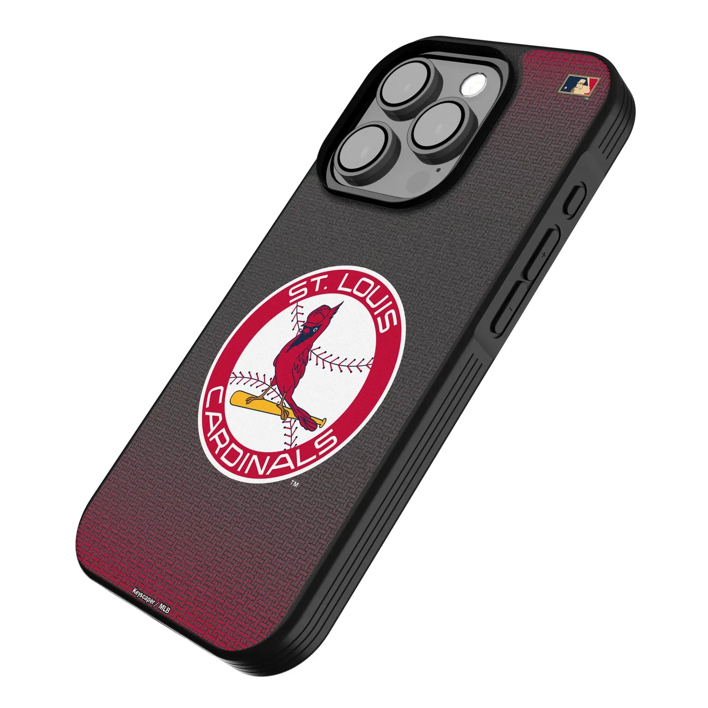 St Louis Cardinals 1966-1997 - Cooperstown Collection Linen Bump Phone Case for Apple iPhone