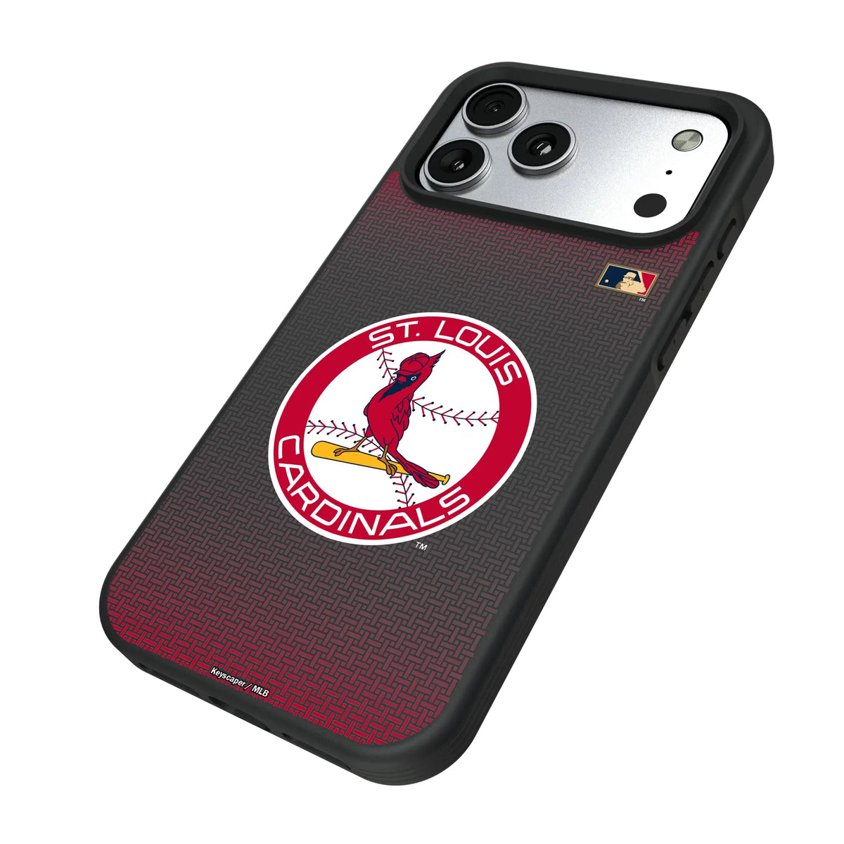 St Louis Cardinals 1966-1997 - Cooperstown Collection Linen Bump Phone Case for Apple iPhone
