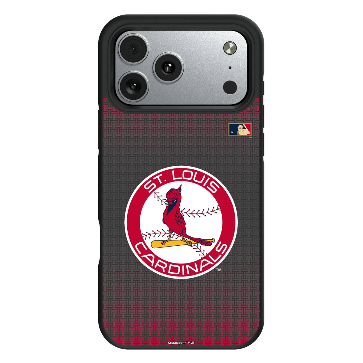 St Louis Cardinals 1966-1997 - Cooperstown Collection Linen Bump Phone Case for Apple iPhone