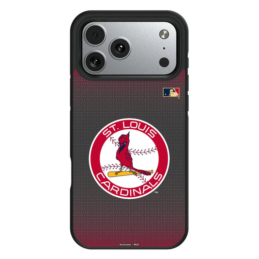 St Louis Cardinals 1966-1997 - Cooperstown Collection Linen Bump Phone Case for Apple iPhone