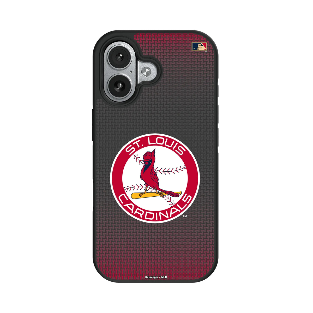 St Louis Cardinals 1966-1997 - Cooperstown Collection Linen Bump Phone Case for Apple iPhone
