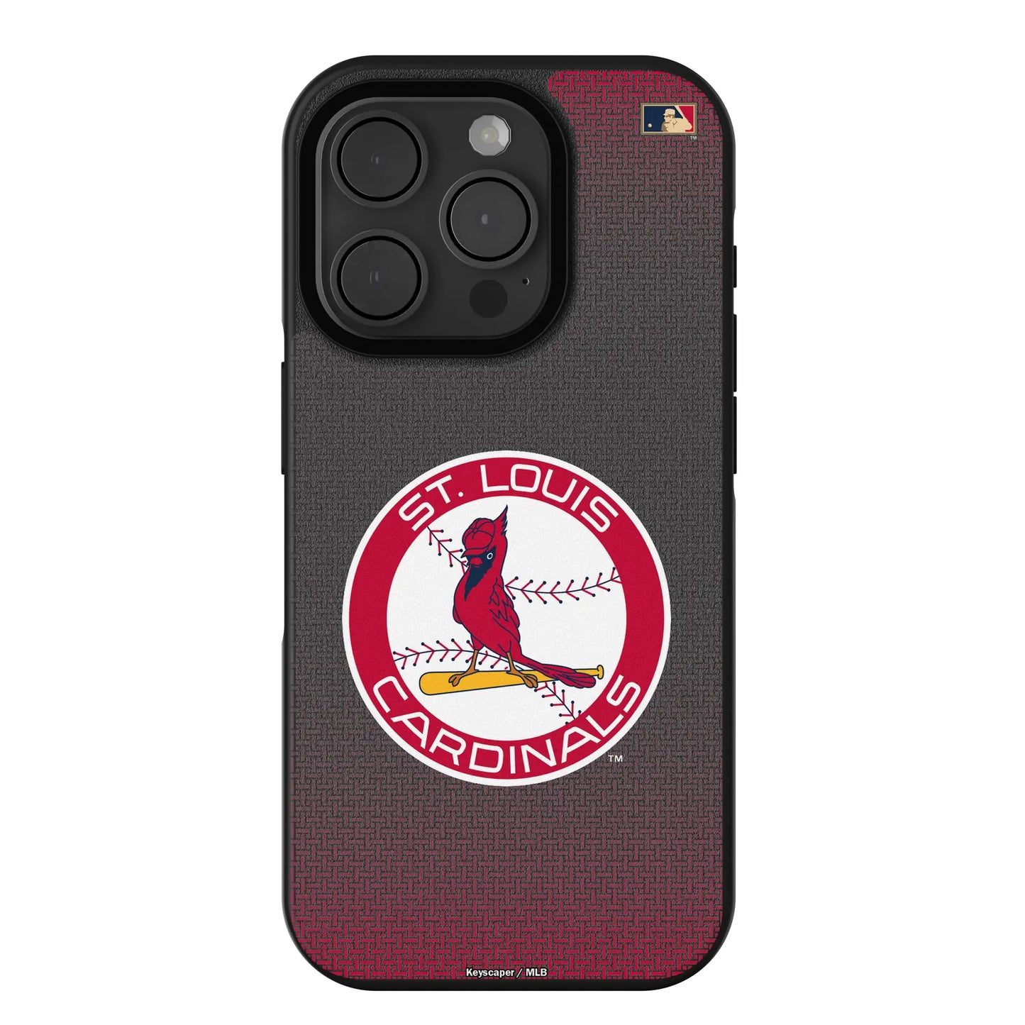 St Louis Cardinals 1966-1997 - Cooperstown Collection Linen Bump Phone Case for Apple iPhone