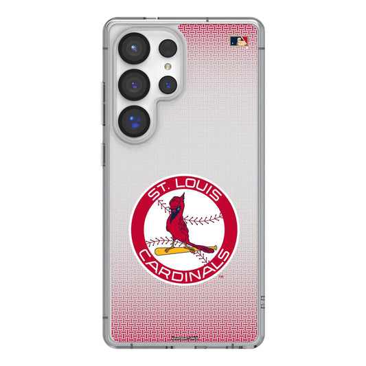 St Louis Cardinals 1966-1997 - Cooperstown Collection Linen Clear Phone Case for Samsung Galaxy