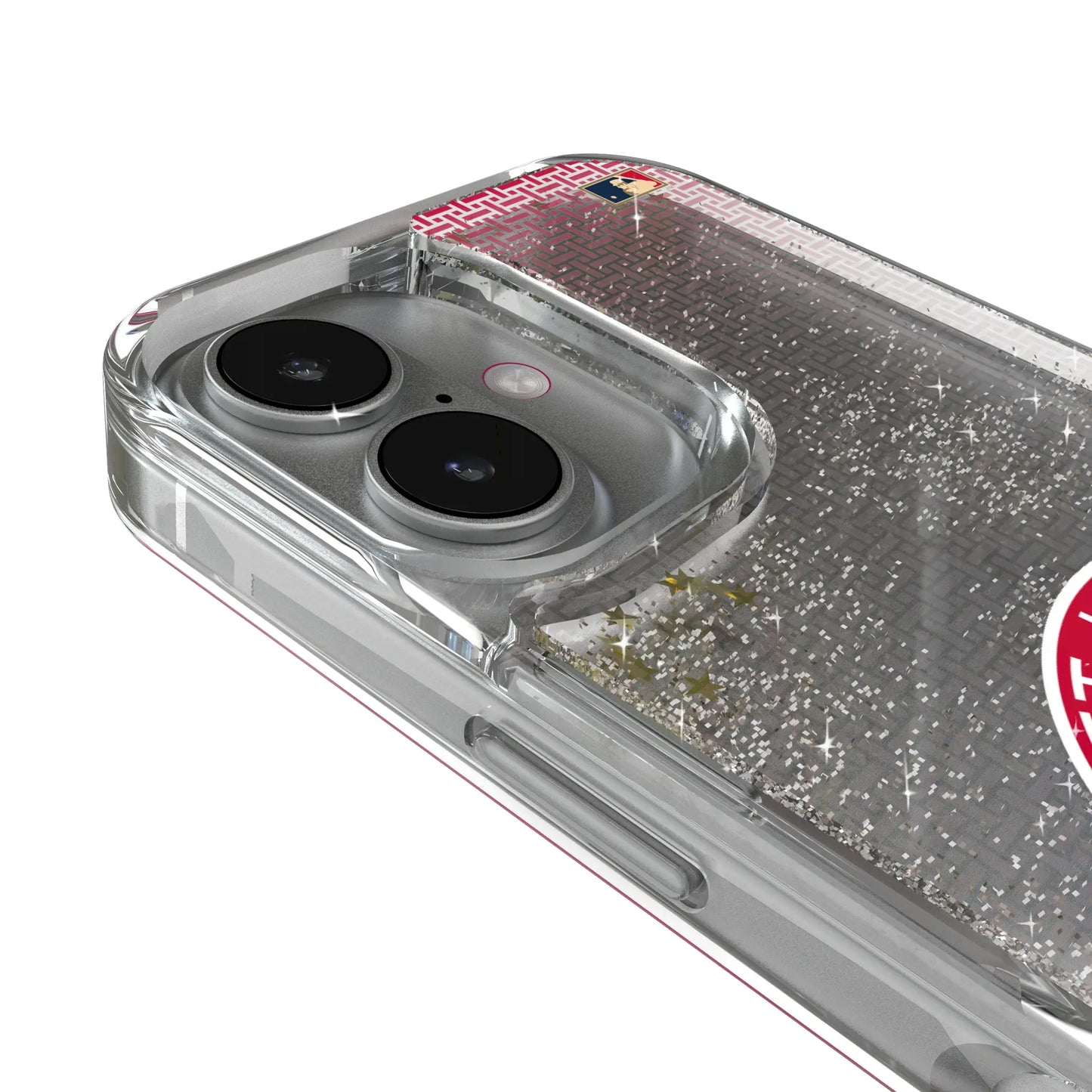 St Louis Cardinals 1966-1997 - Cooperstown Collection Linen Glitter Phone Case for Apple iPhone