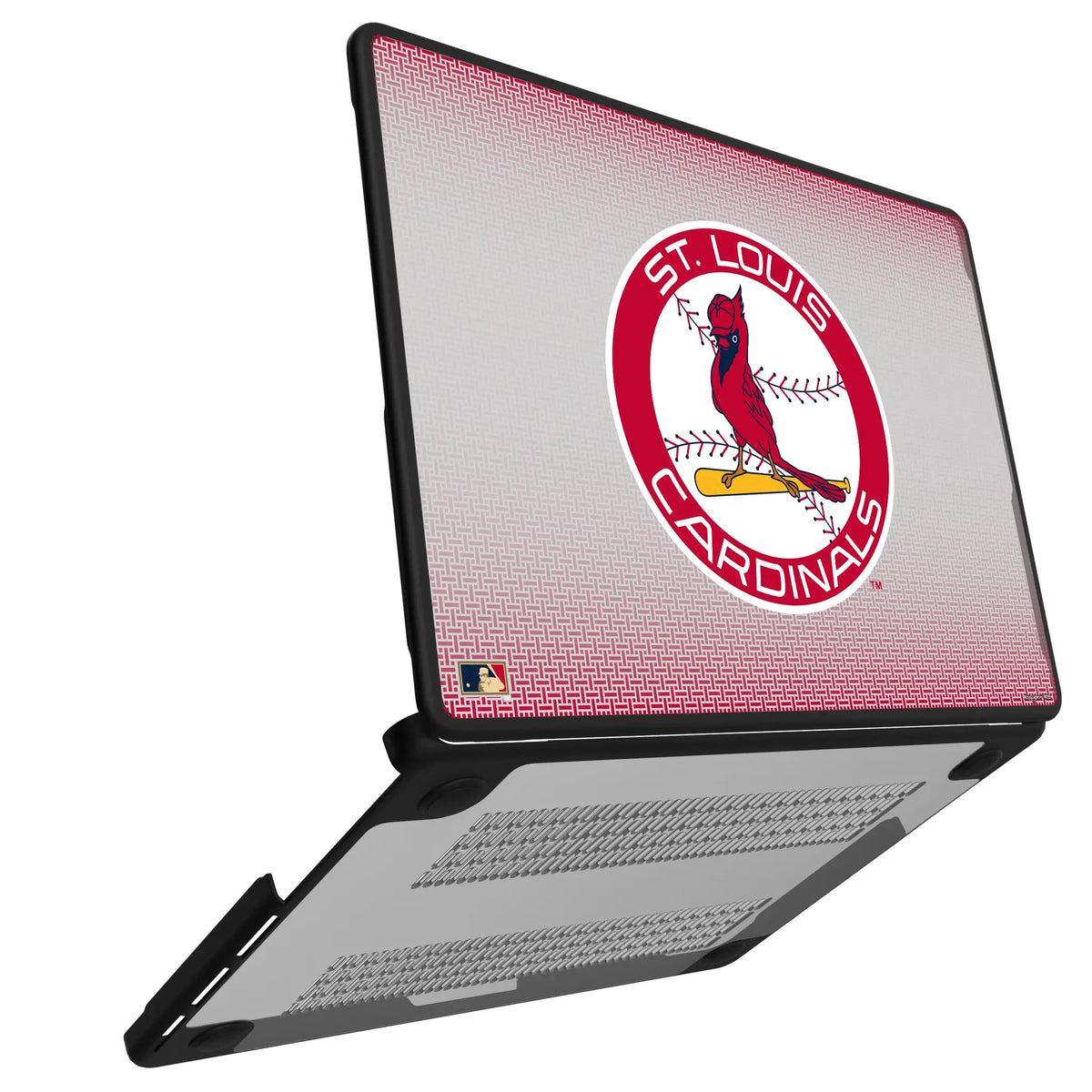 St Louis Cardinals 1966-1997 - Cooperstown Collection Linen Laptop Case for Apple MacBook