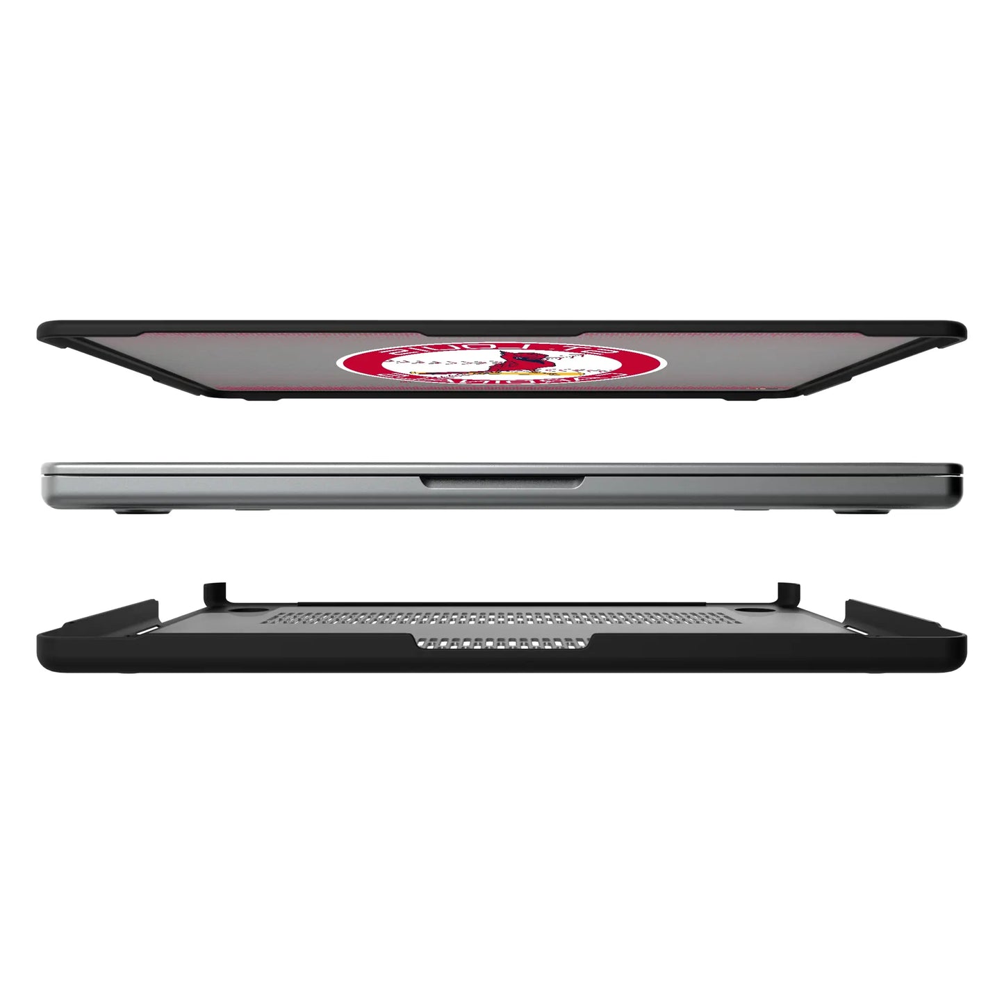 St Louis Cardinals 1966-1997 - Cooperstown Collection Linen Laptop Case for Apple MacBook