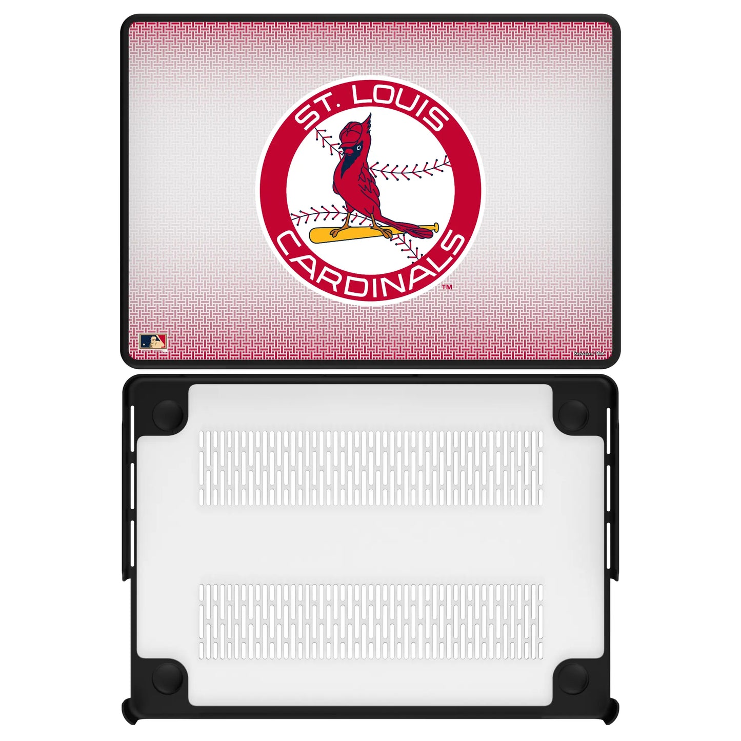 St Louis Cardinals 1966-1997 - Cooperstown Collection Linen Laptop Case for Apple MacBook