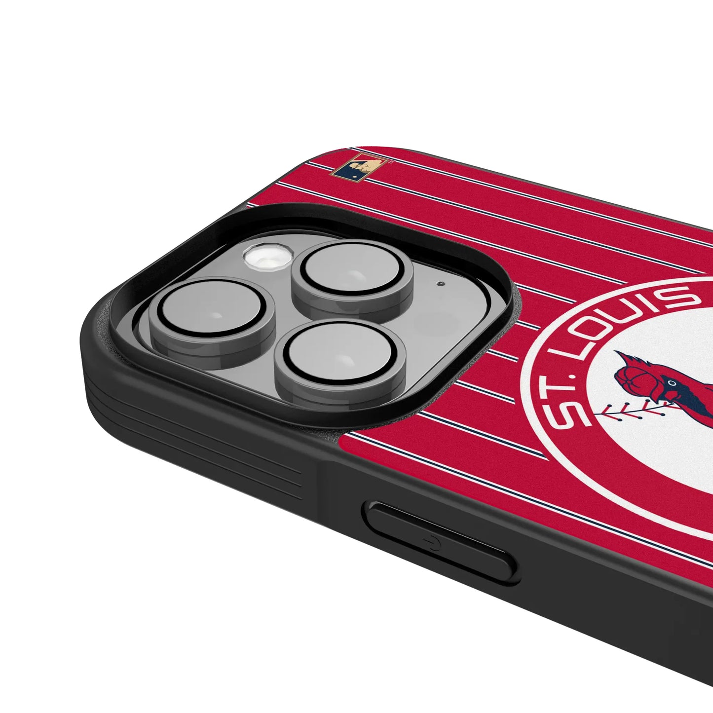 St Louis Cardinals 1966-1997 - Cooperstown Collection Pinstripe Bump Phone Case for Apple iPhone