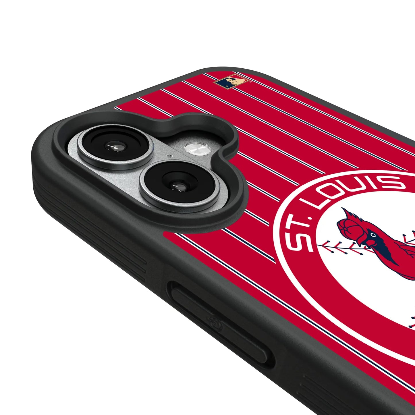 St Louis Cardinals 1966-1997 - Cooperstown Collection Pinstripe Bump Phone Case for Apple iPhone