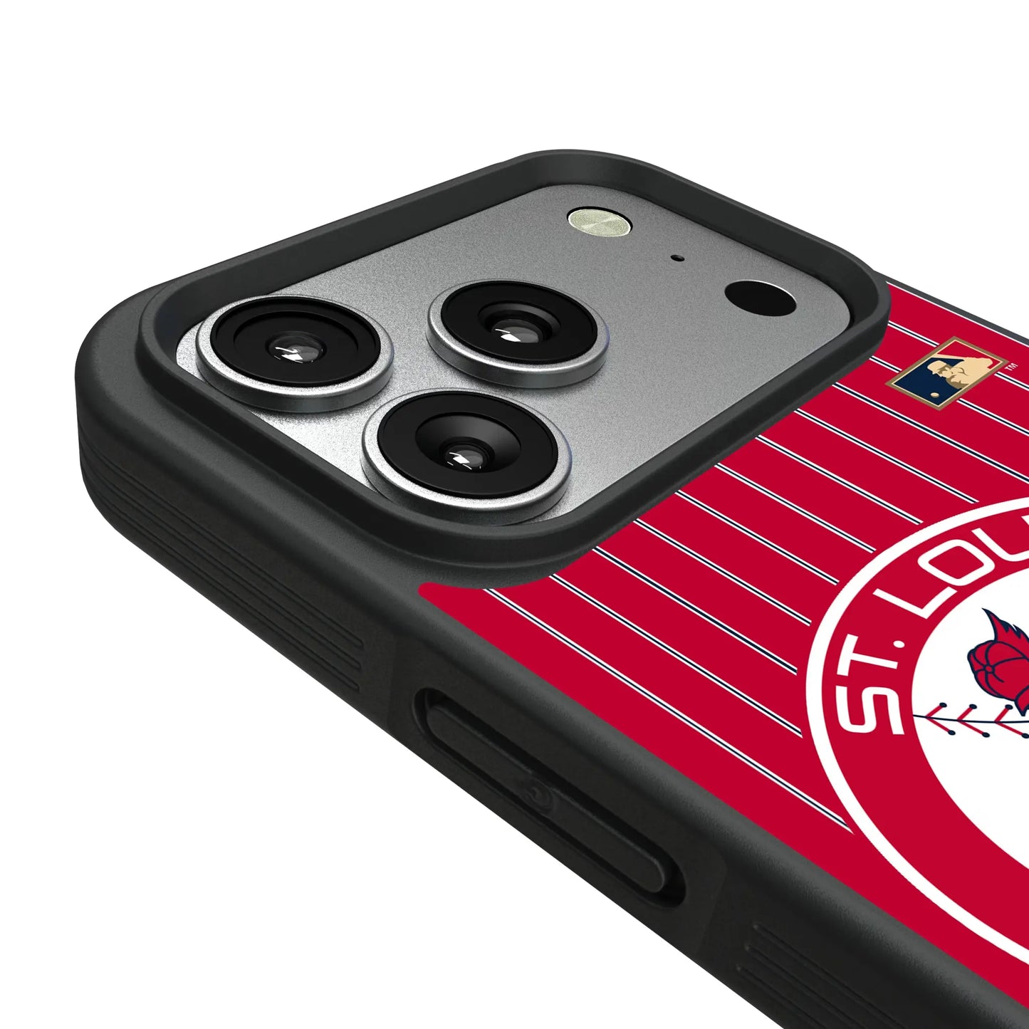St Louis Cardinals 1966-1997 - Cooperstown Collection Pinstripe Bump Phone Case for Apple iPhone