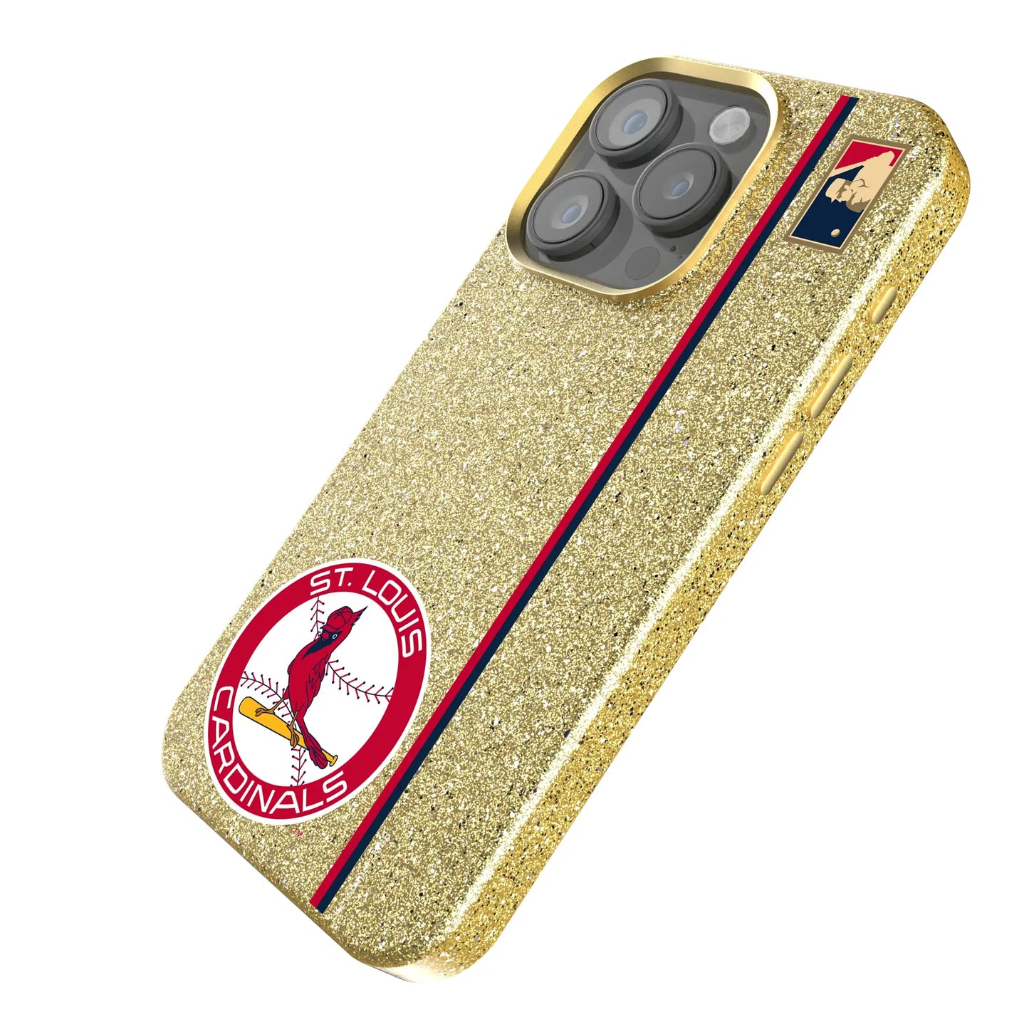 St Louis Cardinals 1966-1997 - Cooperstown Collection Sidebar Bling Phone Case for Apple iPhone