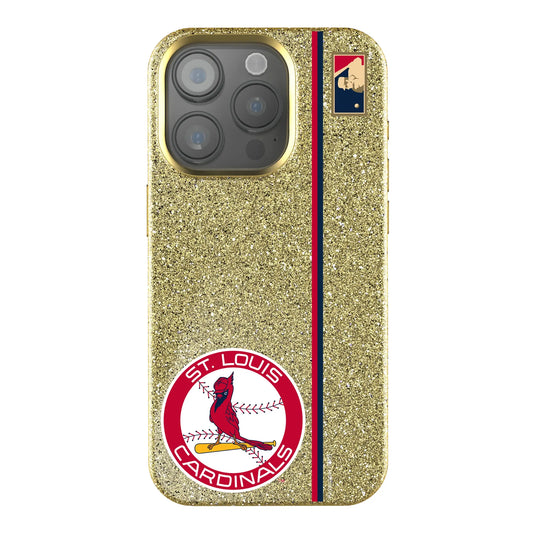 St Louis Cardinals 1966-1997 - Cooperstown Collection Sidebar Bling Phone Case for Apple iPhone