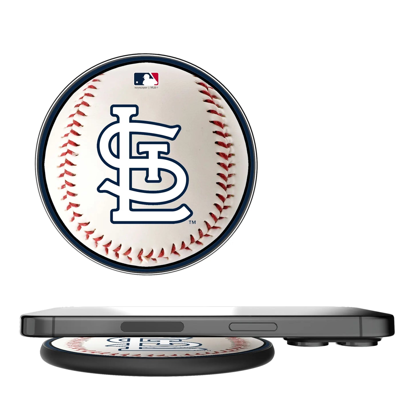 St Louis Cardinals Baseball 15-Watt Wireless Charger