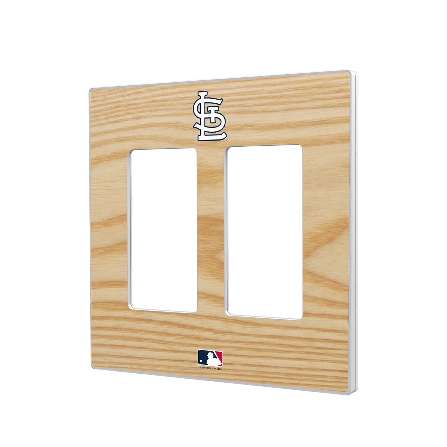 St Louis Cardinals Baseball Bat Hidden-Screw Light Switch Plate