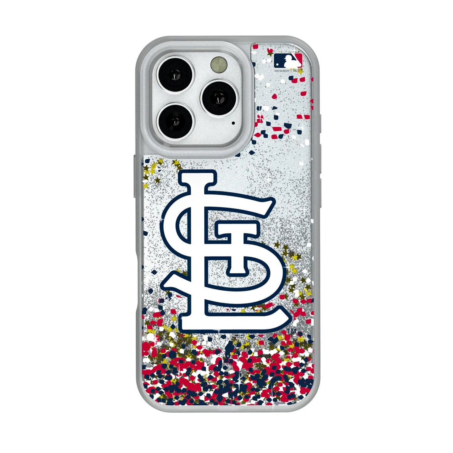 St Louis Cardinals Confetti Glitter Phone Case for Apple iPhone