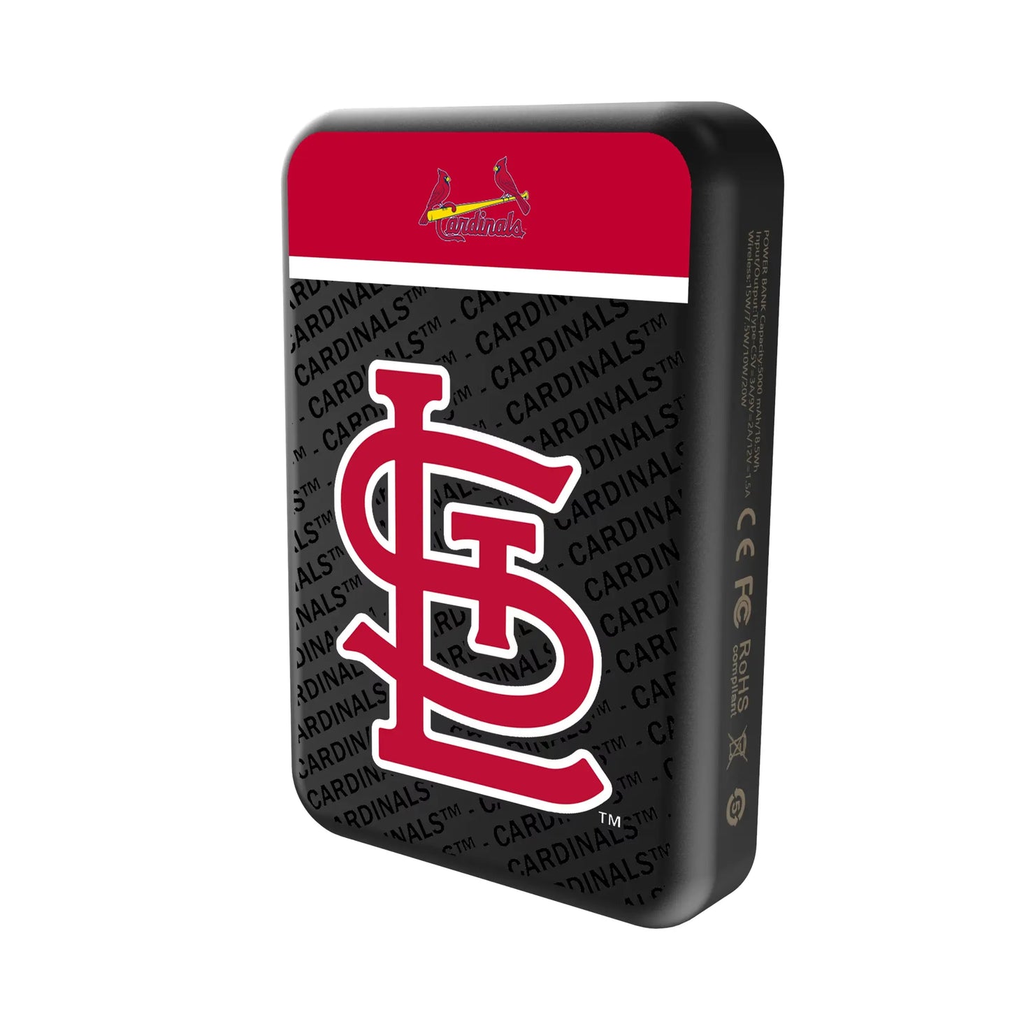 St Louis Cardinals Endzone Plus Wireless Mag Power Bank