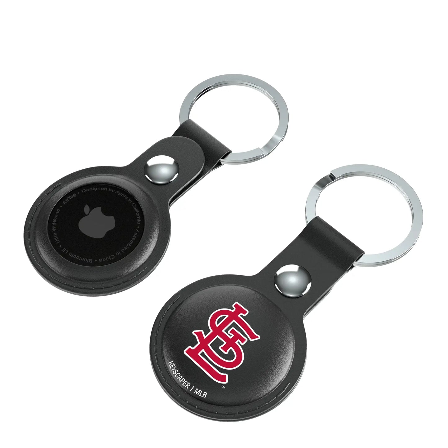St Louis Cardinals Insignia Black Airtag Holder 2-Pack