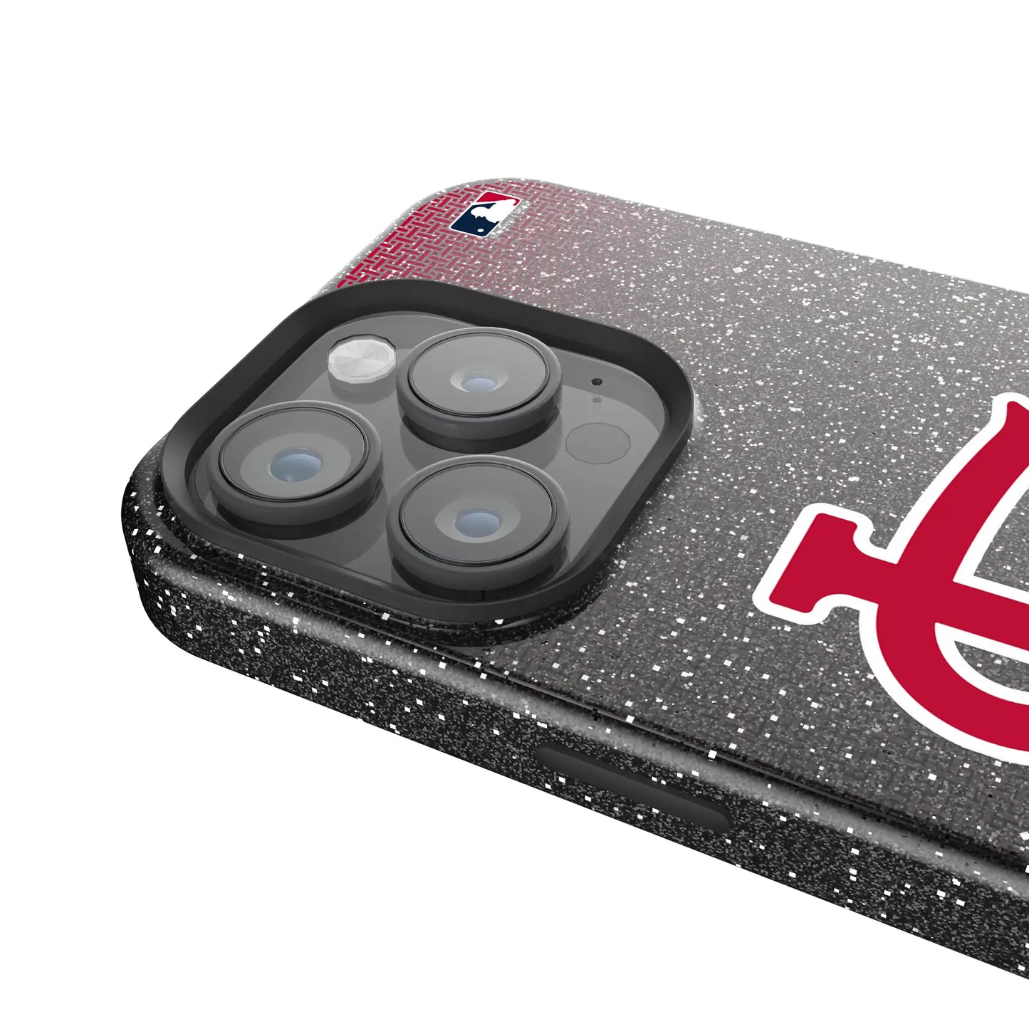 St Louis Cardinals Linen Black Bling Phone Case for Apple iPhone