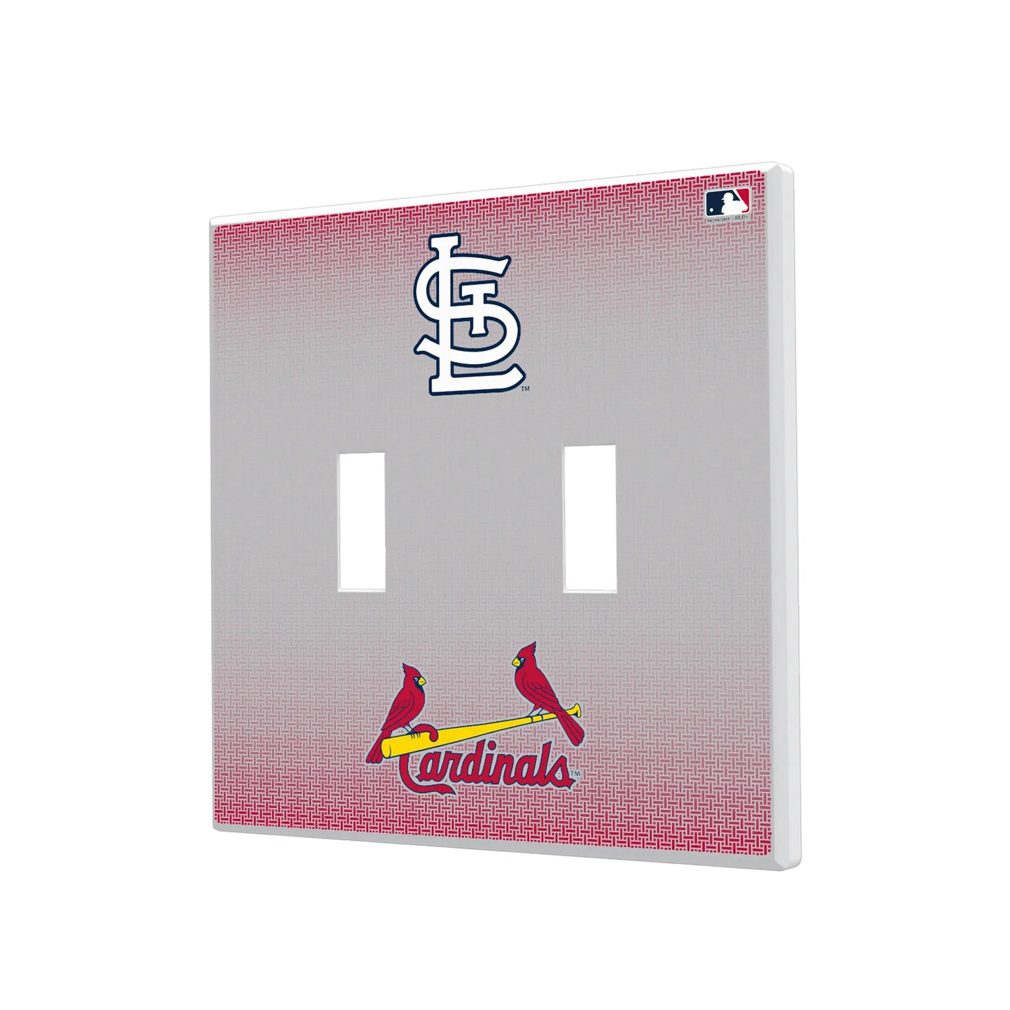 St Louis Cardinals Linen Hidden-Screw Light Switch Plate