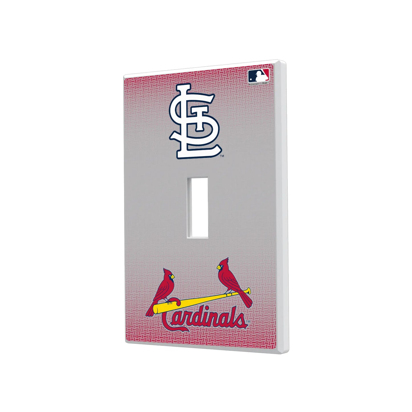 St Louis Cardinals Linen Hidden-Screw Light Switch Plate