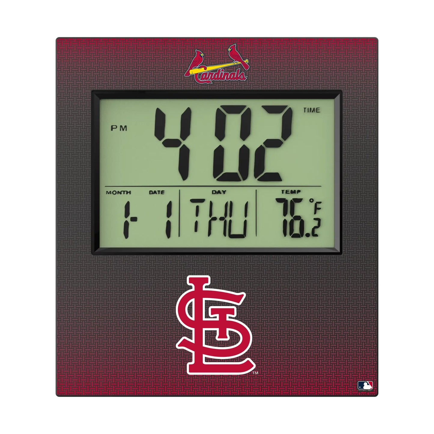 St Louis Cardinals Linen Wall Clock