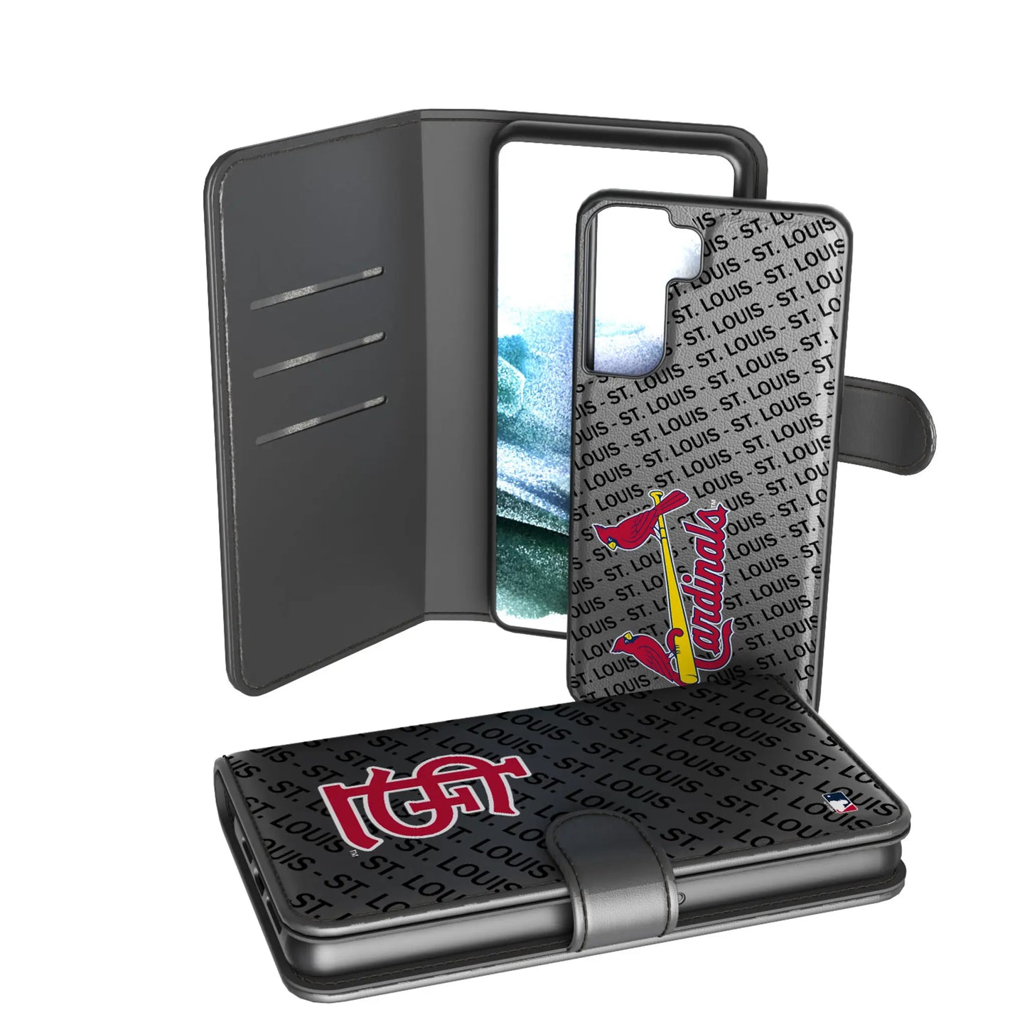 St Louis Cardinals Monocolor Tilt Wallet Phone Case for Apple iPhone