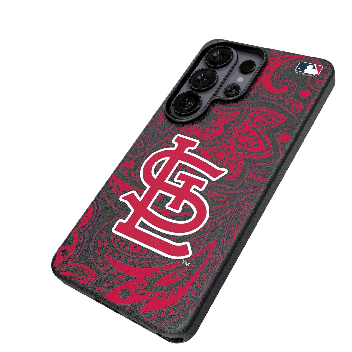 St Louis Cardinals Paisley MagSafe Compatible Phone Case for Samsung Galaxy
