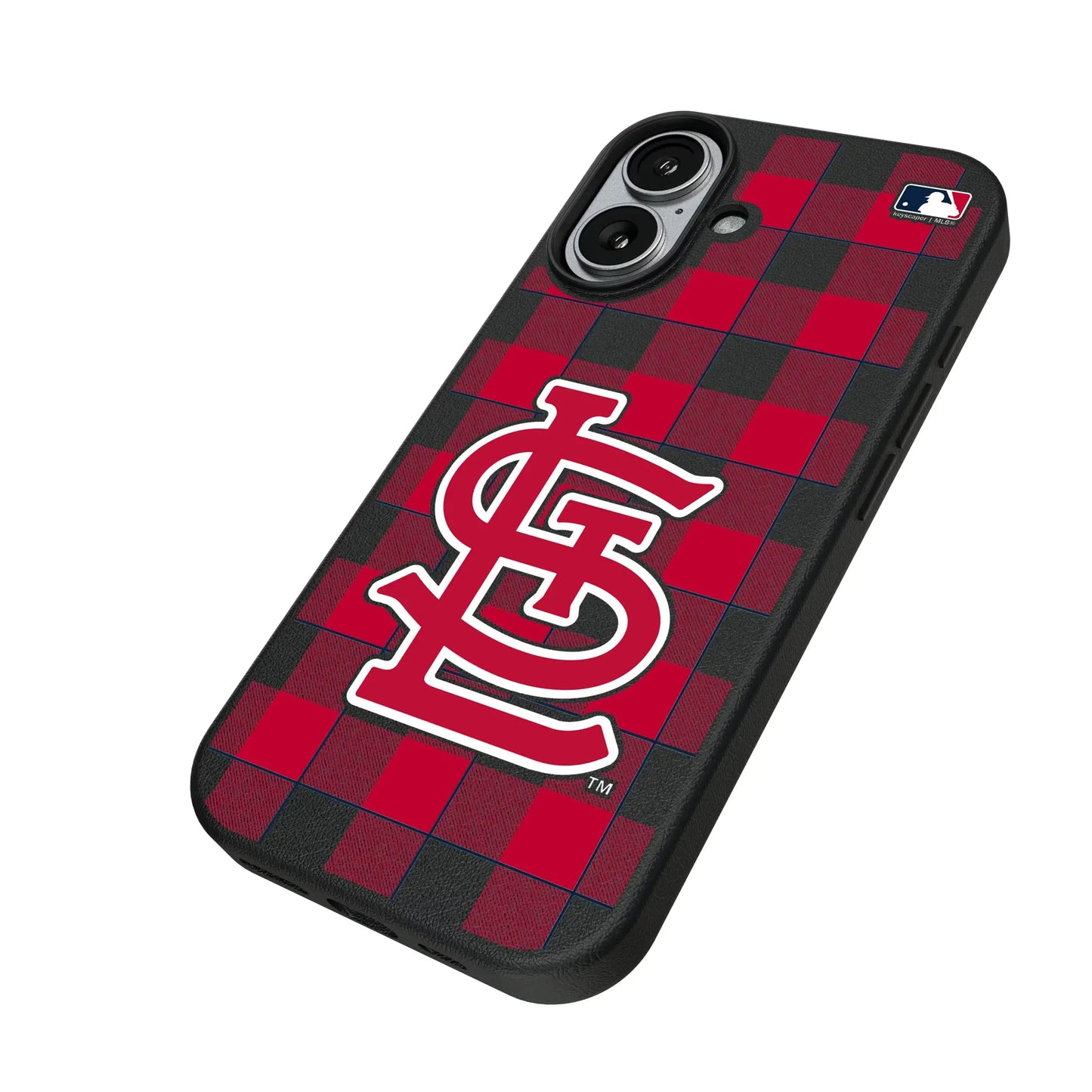 St Louis Cardinals Plaid MagSafe Compatible Phone Case for Apple iPhone