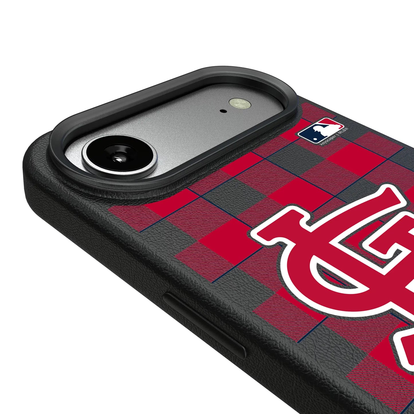 St Louis Cardinals Plaid MagSafe Compatible Phone Case for Apple iPhone
