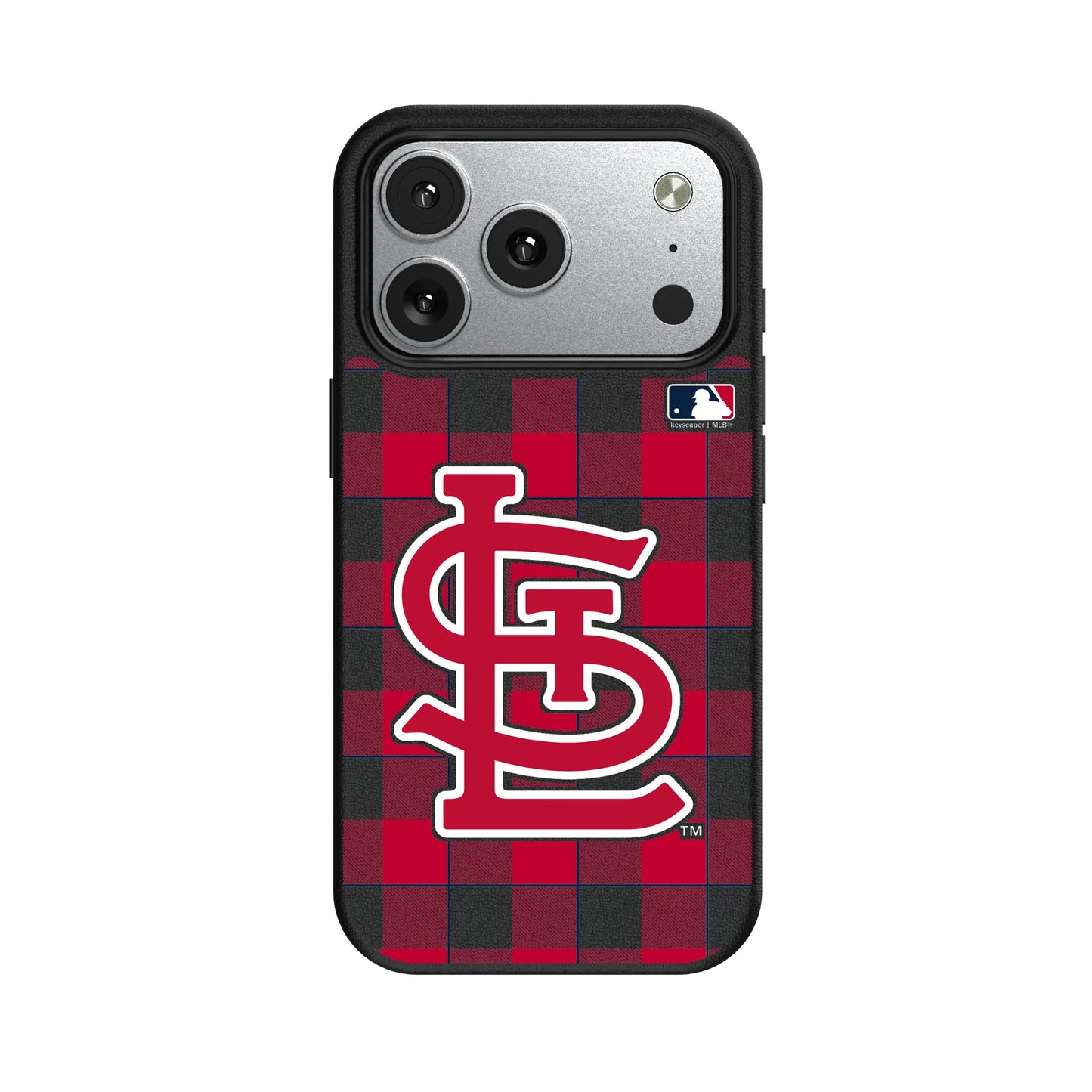 St Louis Cardinals Plaid MagSafe Compatible Phone Case for Apple iPhone
