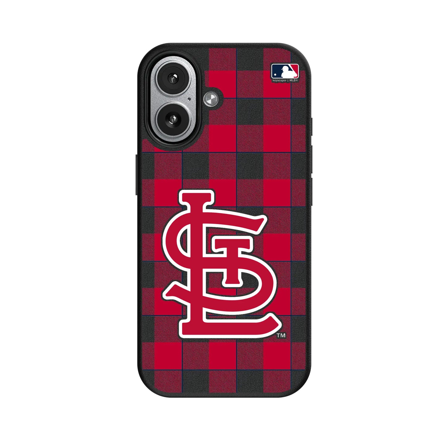 St Louis Cardinals Plaid MagSafe Compatible Phone Case for Apple iPhone