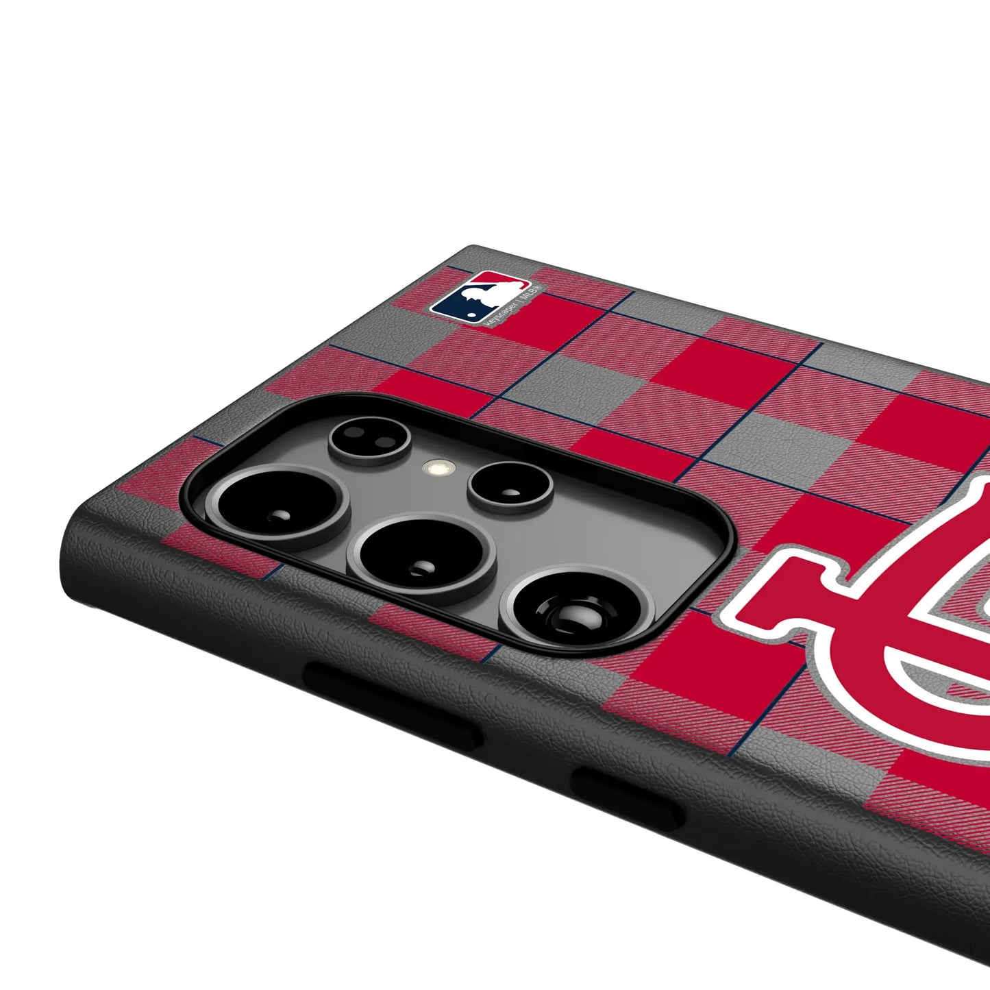 St Louis Cardinals Plaid MagSafe Compatible Phone Case for Samsung Galaxy