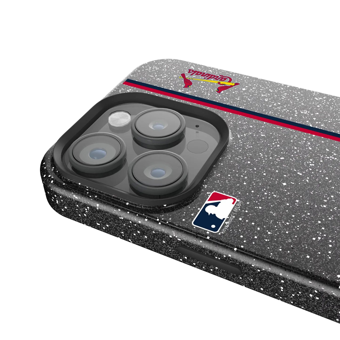 St Louis Cardinals Sidebar Black Bling Phone Case for Apple iPhone