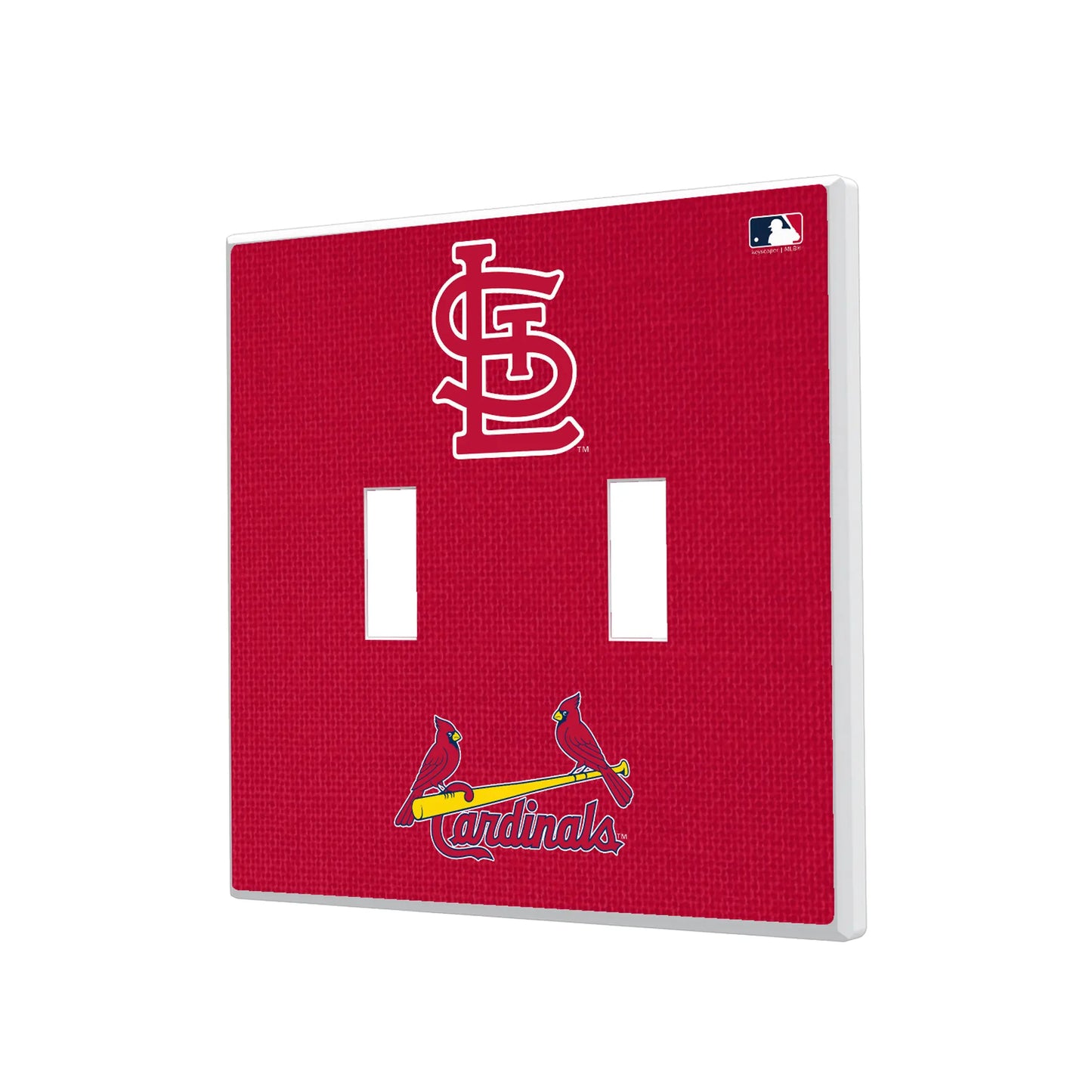 St Louis Cardinals Solid Hidden-Screw Light Switch Plate