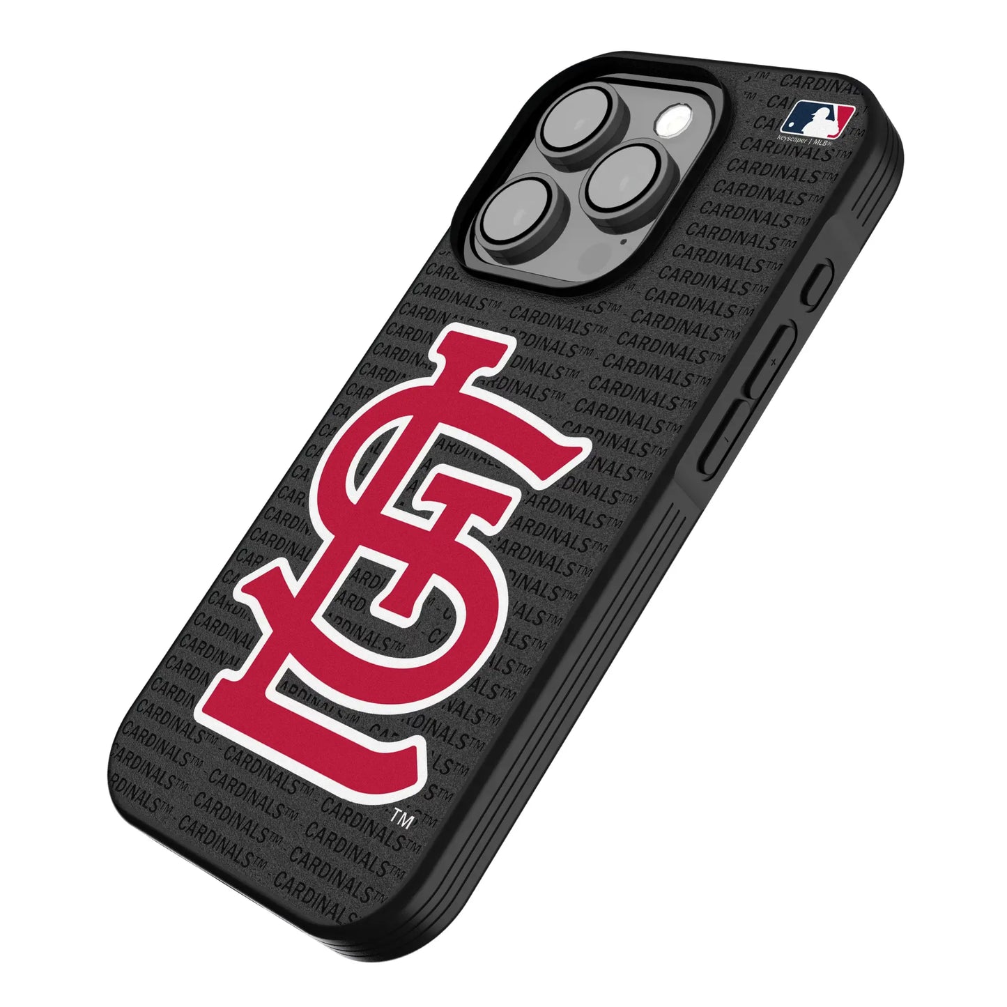 St Louis Cardinals Text Backdrop Bump Phone Case for Apple iPhone