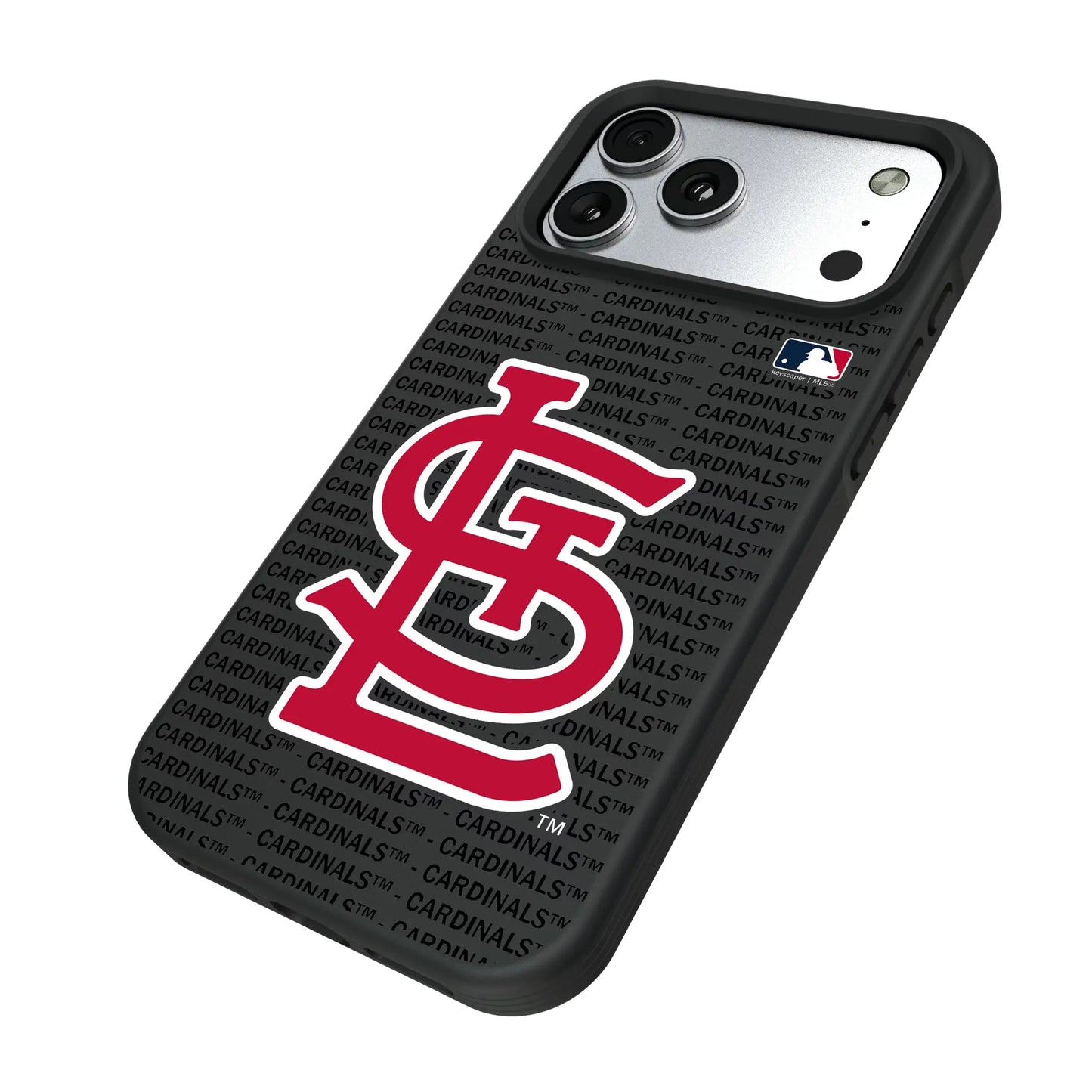 St Louis Cardinals Text Backdrop Bump Phone Case for Apple iPhone