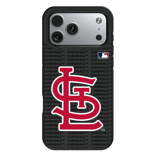 St Louis Cardinals Text Backdrop Bump Phone Case for Apple iPhone