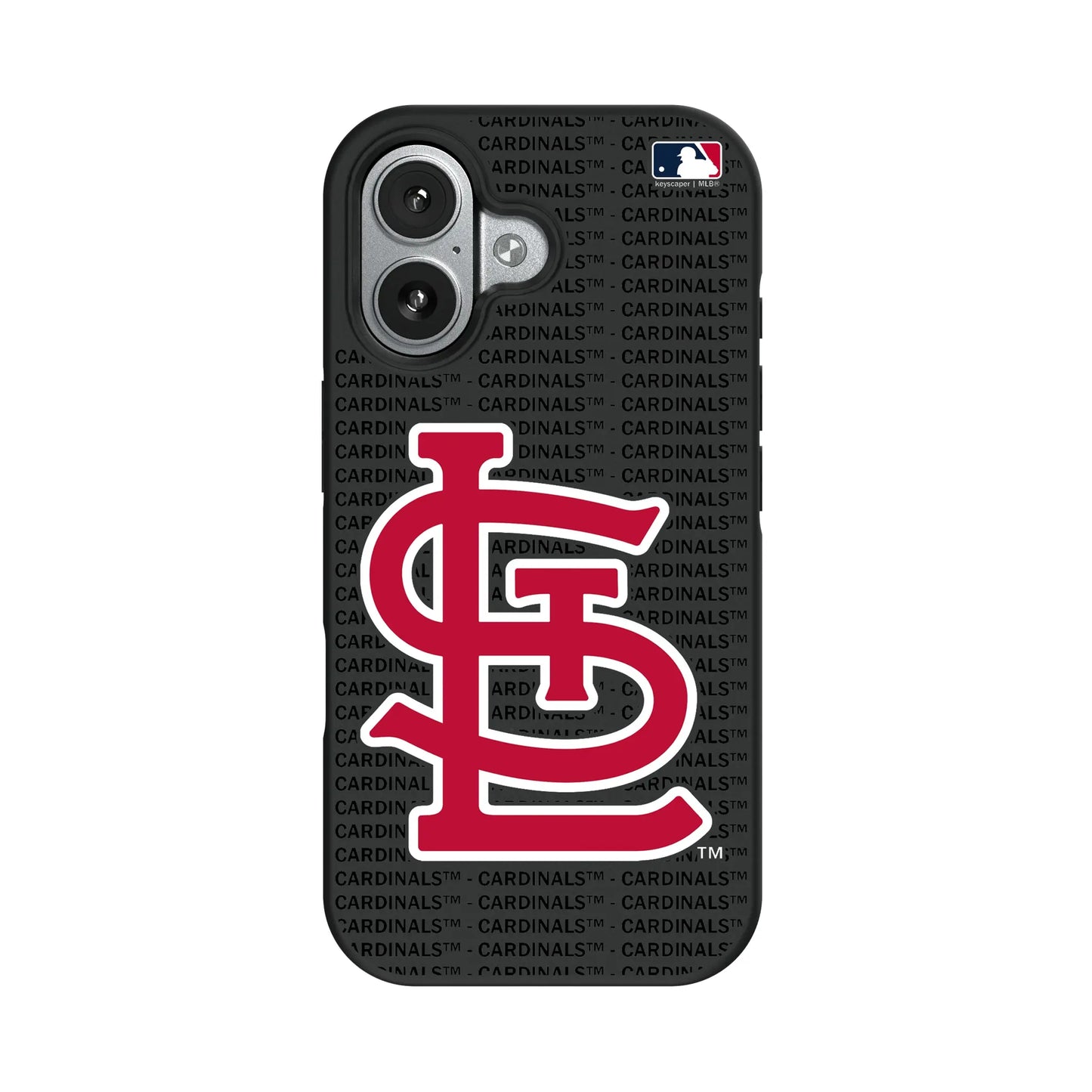 St Louis Cardinals Text Backdrop Bump Phone Case for Apple iPhone