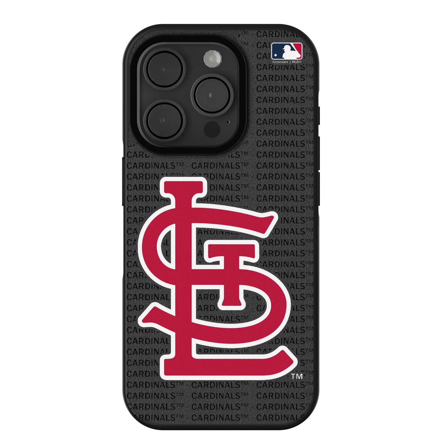 St Louis Cardinals Text Backdrop Bump Phone Case for Apple iPhone