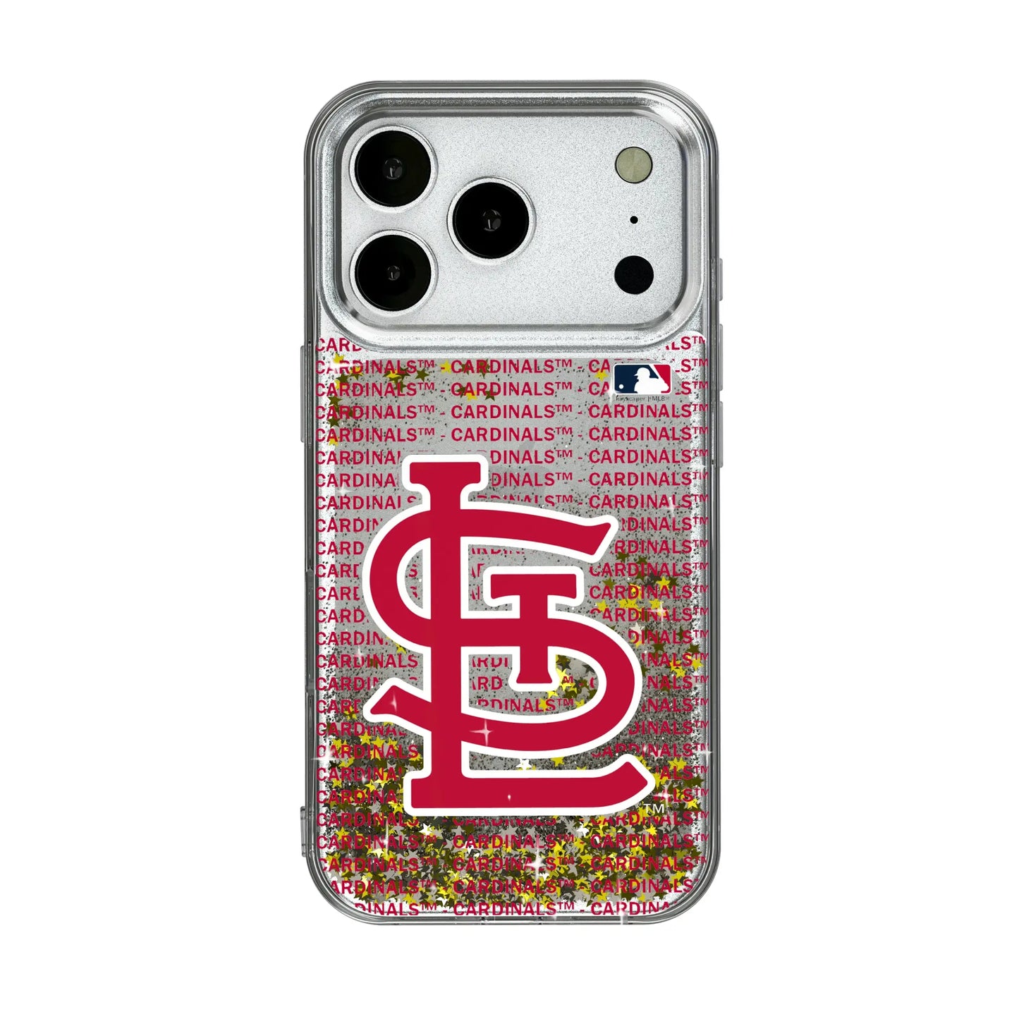 St Louis Cardinals Text Backdrop Glitter Phone Case for Apple iPhone
