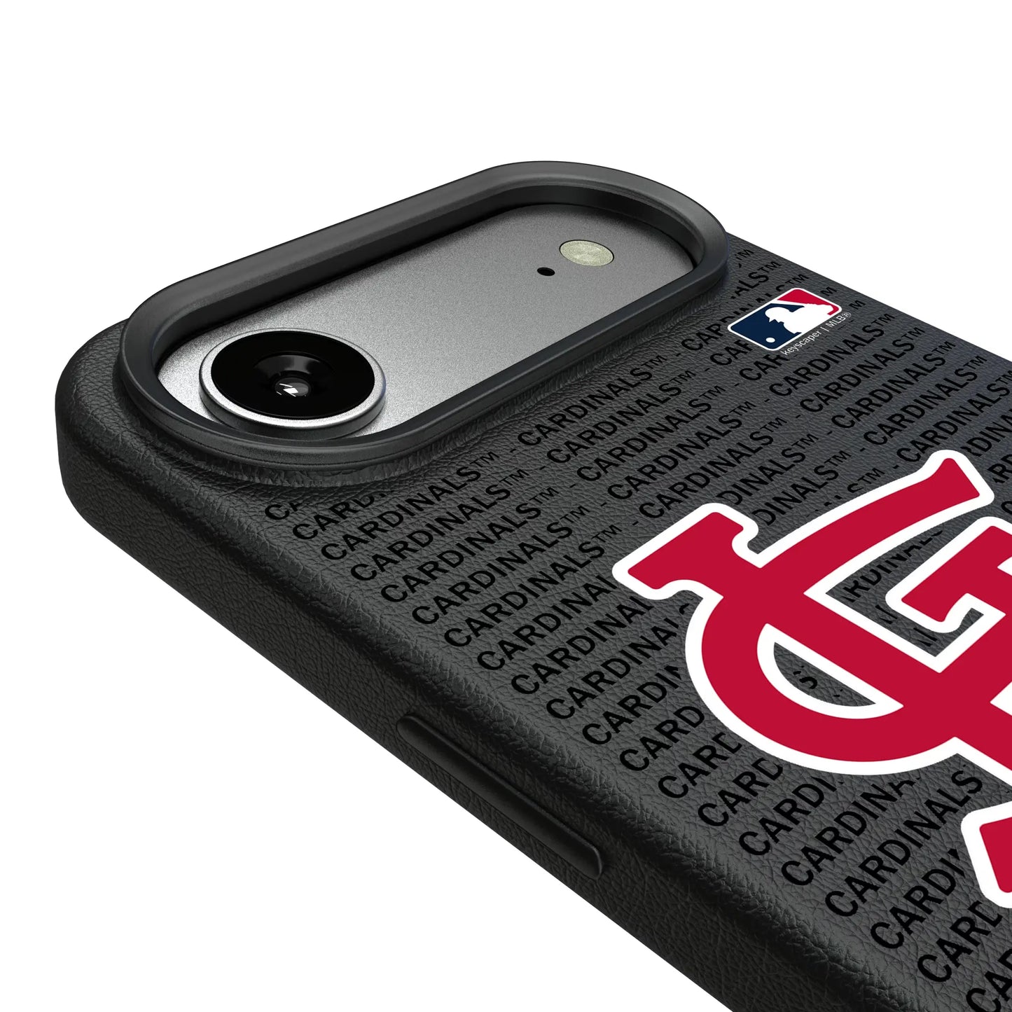 St Louis Cardinals Text Backdrop MagSafe Compatible Phone Case for Apple iPhone