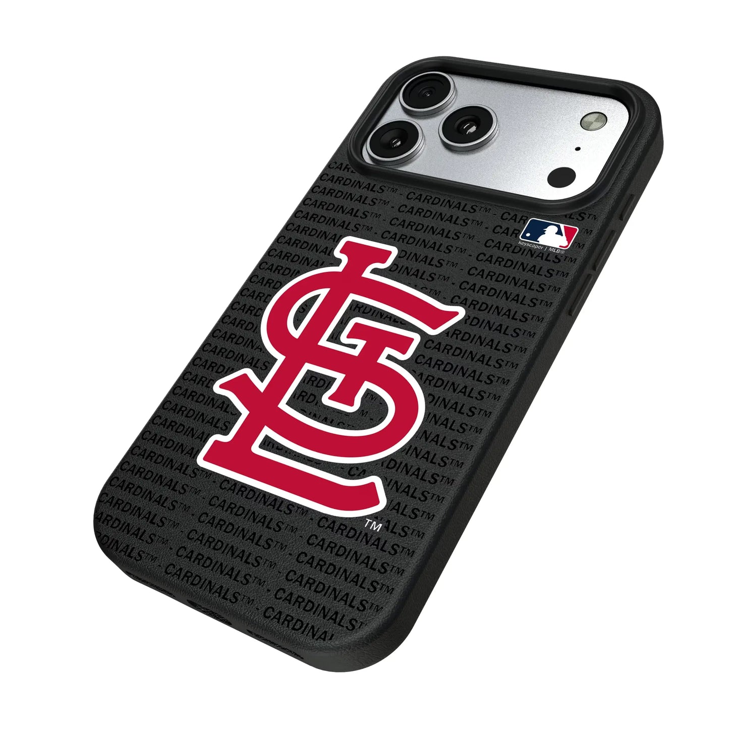 St Louis Cardinals Text Backdrop MagSafe Compatible Phone Case for Apple iPhone