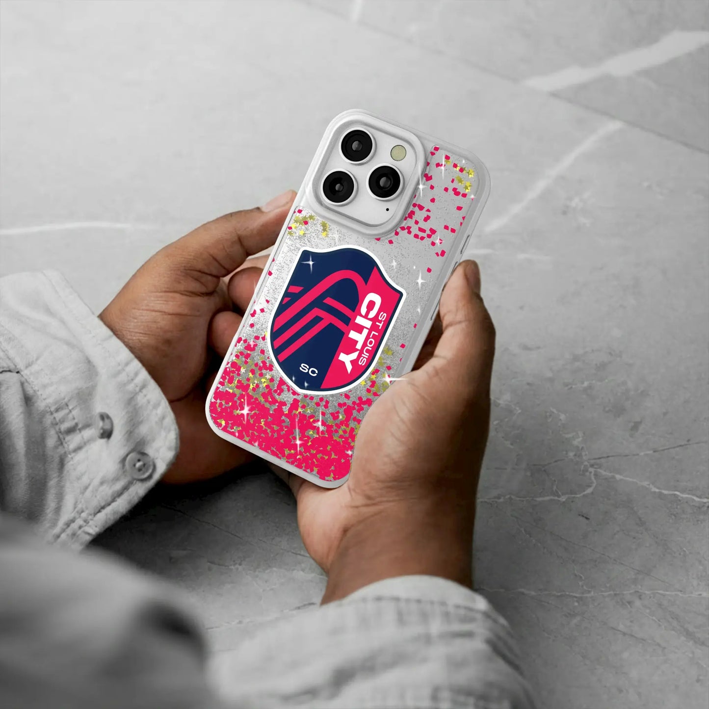 St. Louis CITY SC Confetti Glitter Phone Case for Apple iPhone