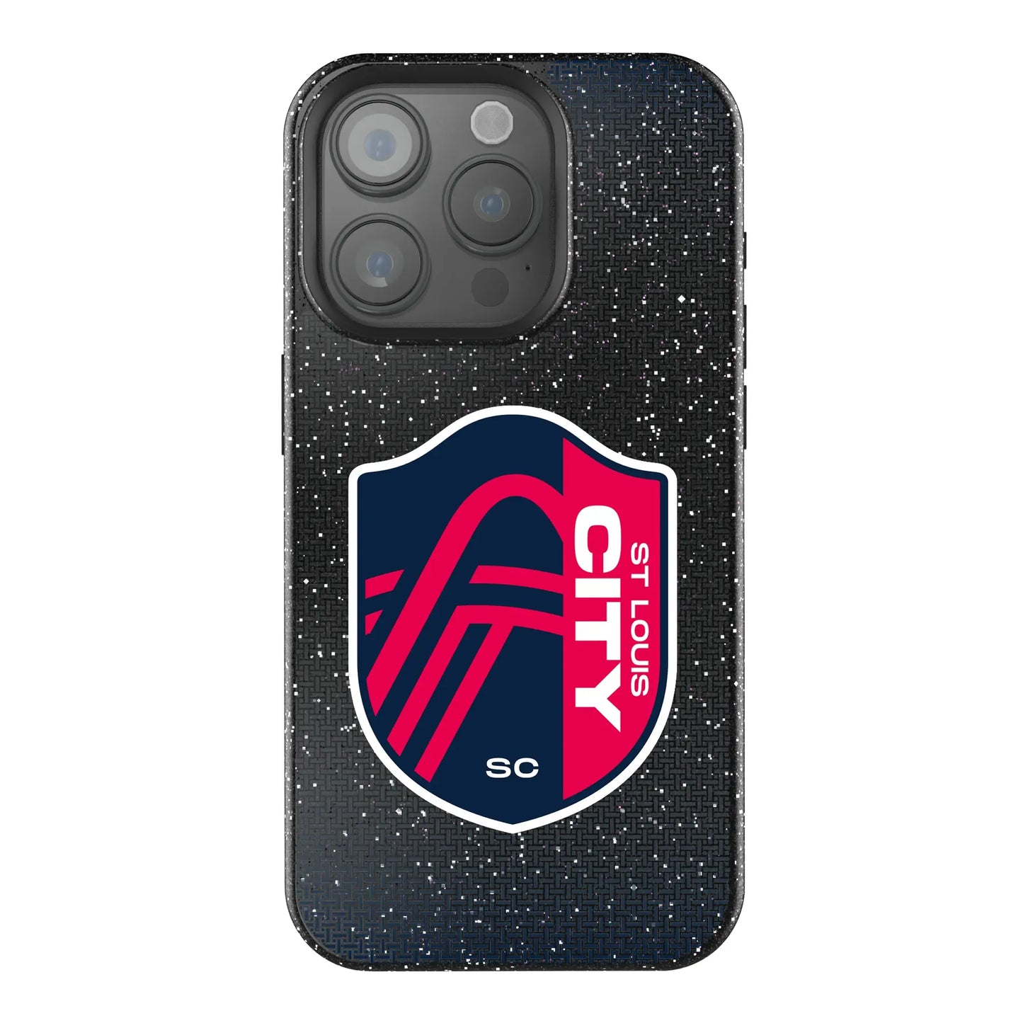 St. Louis CITY SC Linen Black Bling Phone Case for Apple iPhone