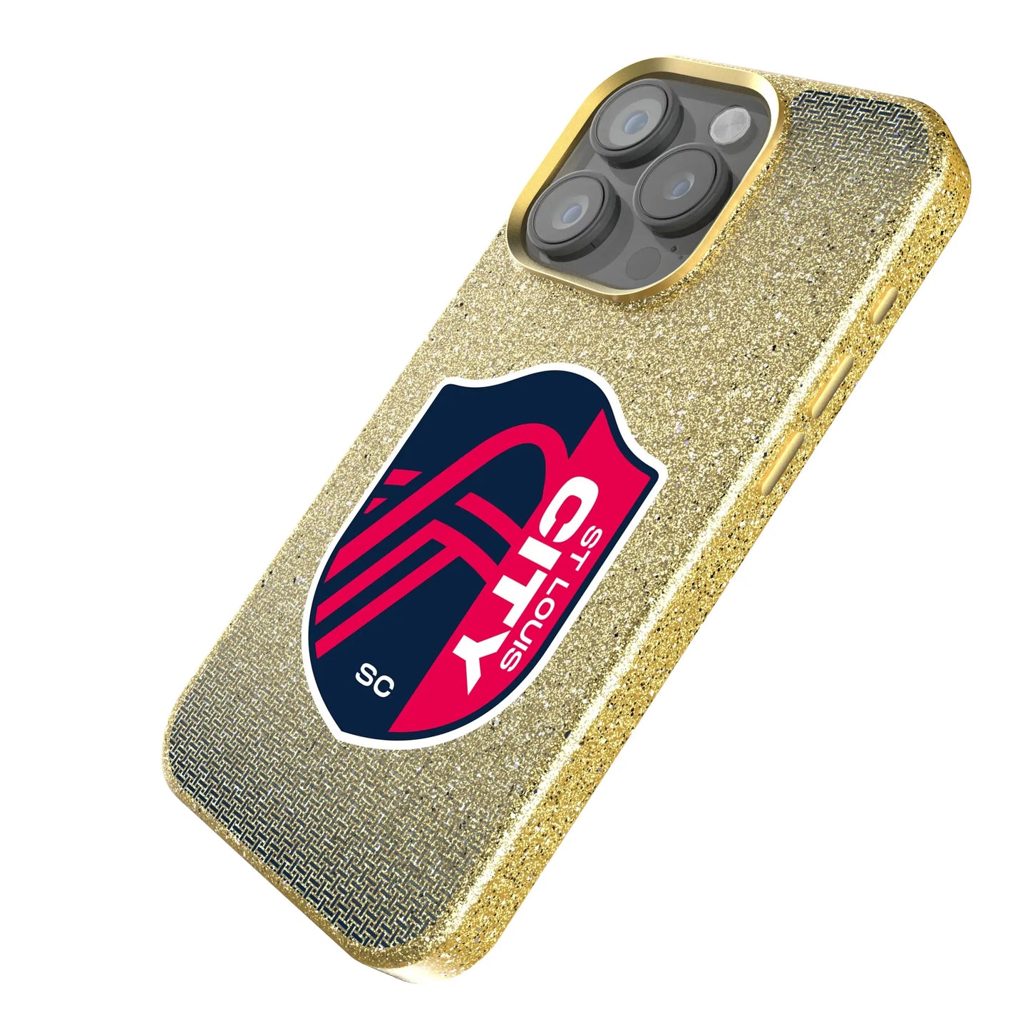 St. Louis CITY SC Linen Bling Phone Case for Apple iPhone
