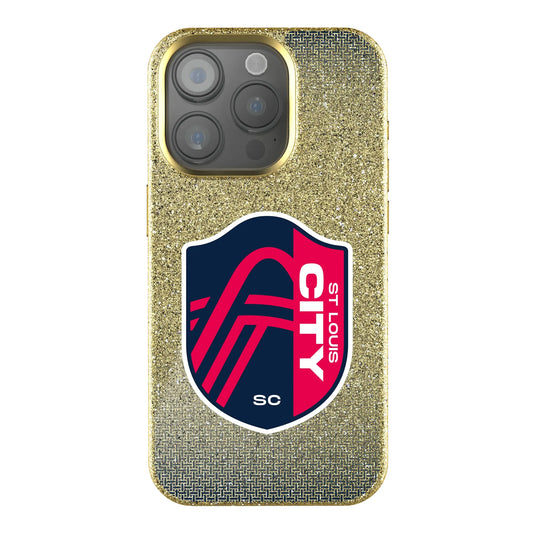 St. Louis CITY SC Linen Bling Phone Case for Apple iPhone