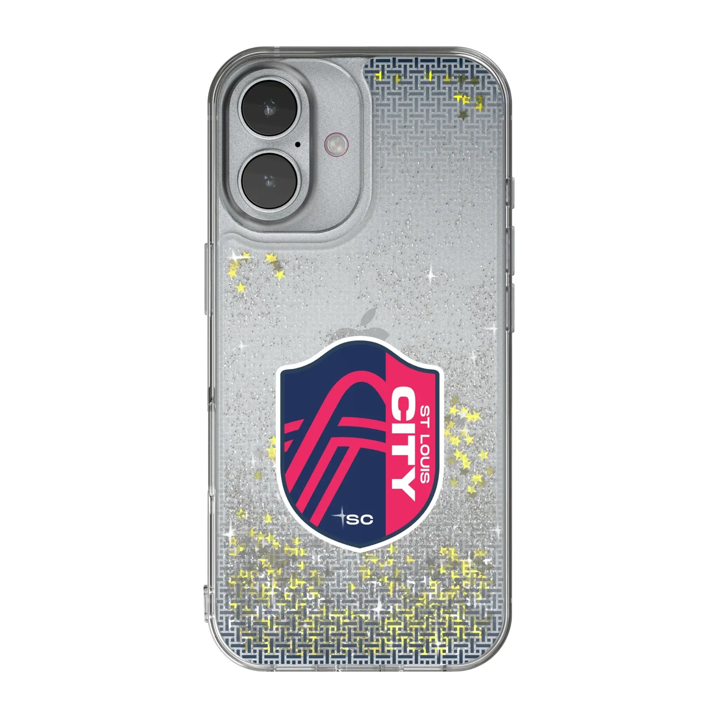 St. Louis CITY SC Linen Glitter Phone Case for Apple iPhone