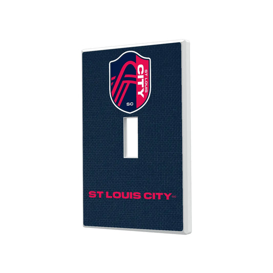 St. Louis CITY SC Solid Hidden-Screw Light Switch Plate
