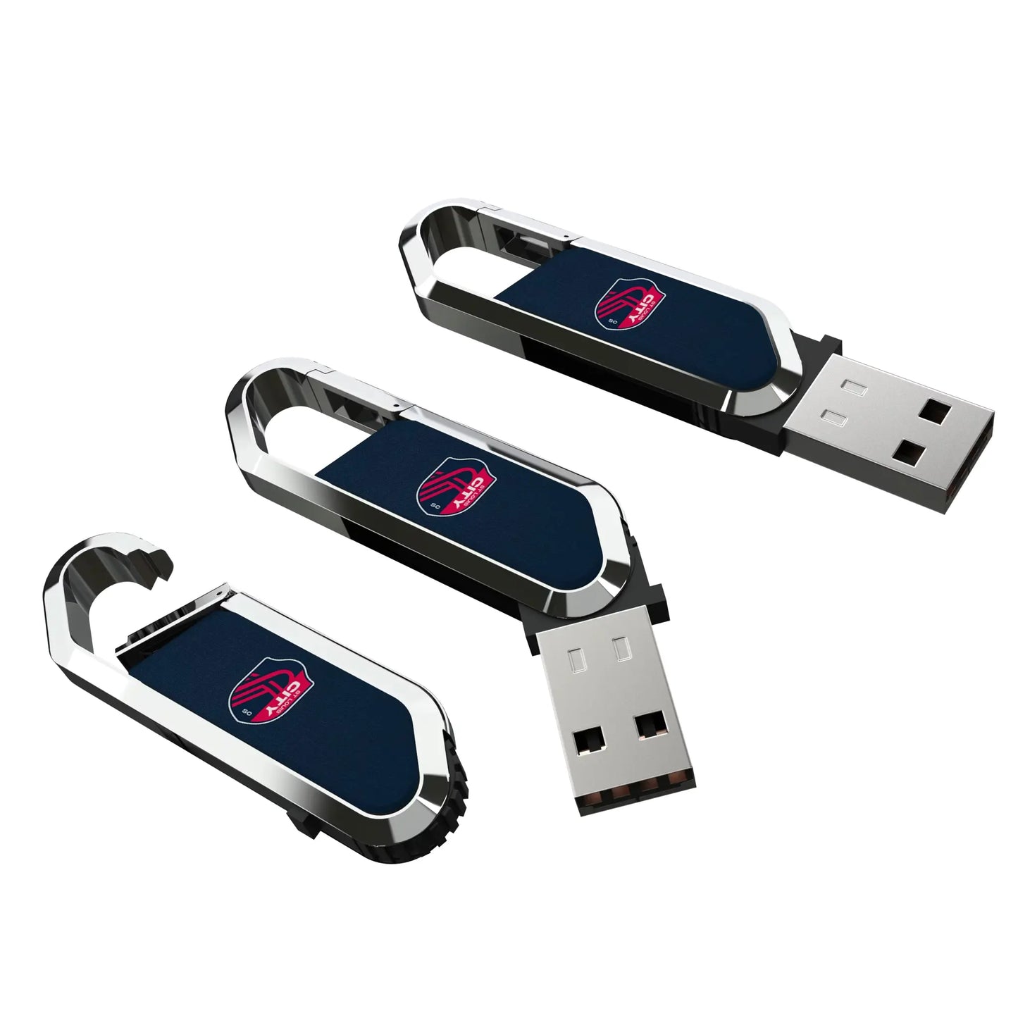St. Louis CITY SC Solid USB 64GB Clip Style Flash Drive