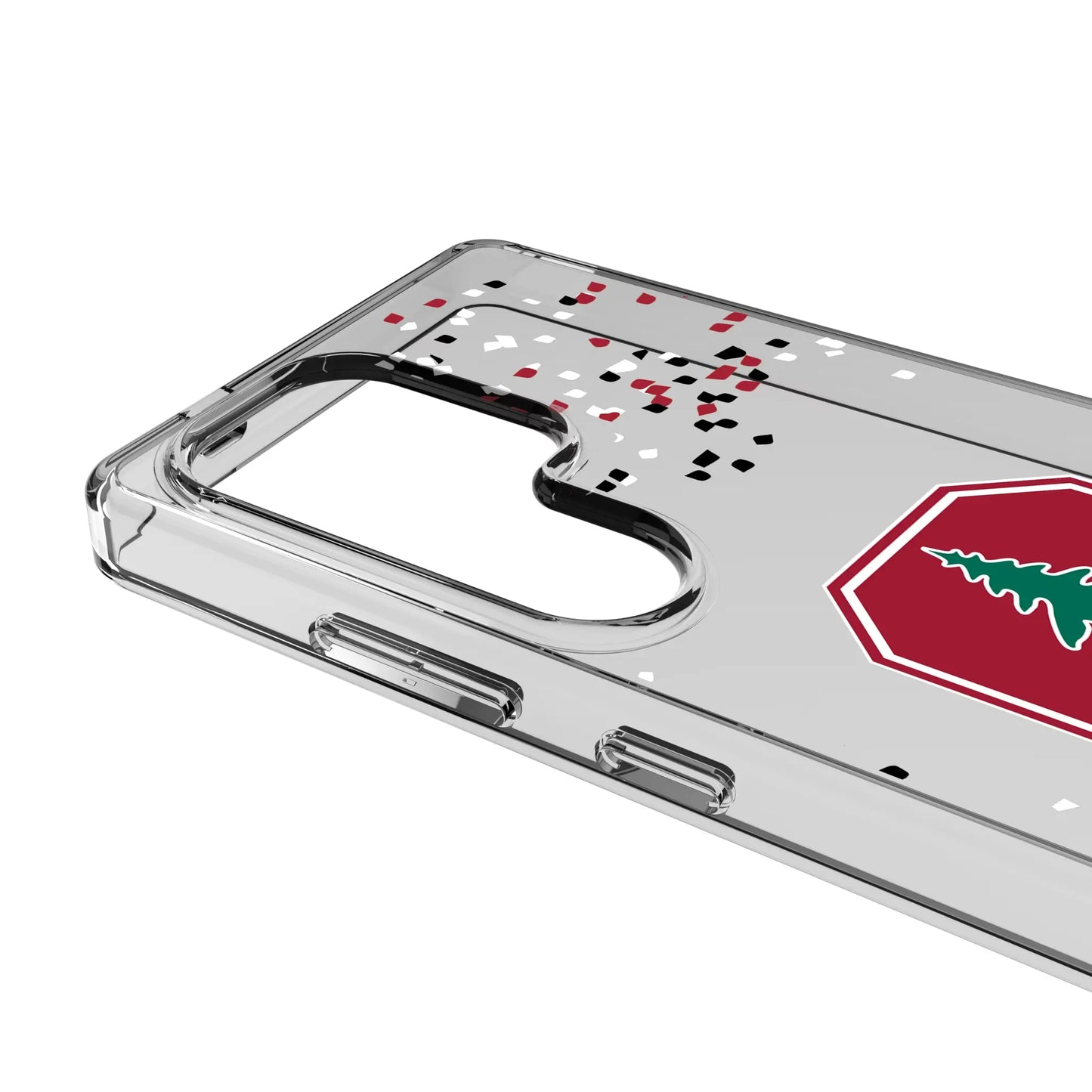 Stanford University Cardinal Confetti Clear Phone Case for Samsung Galaxy